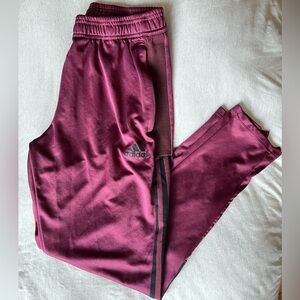 Adidas Men’s L Burgundy Trio Track Pants